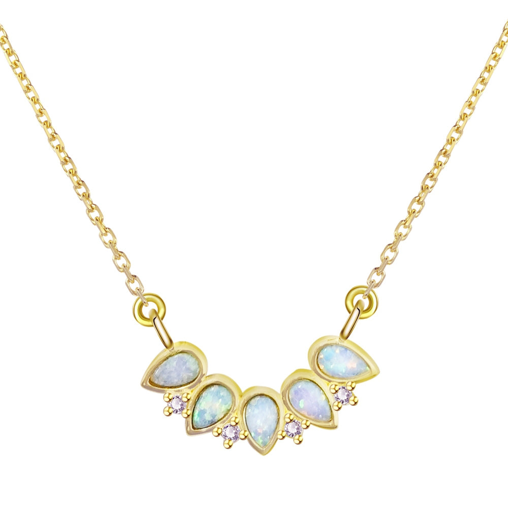 Gold Vermeil Necklace - DEWDROP - OP26