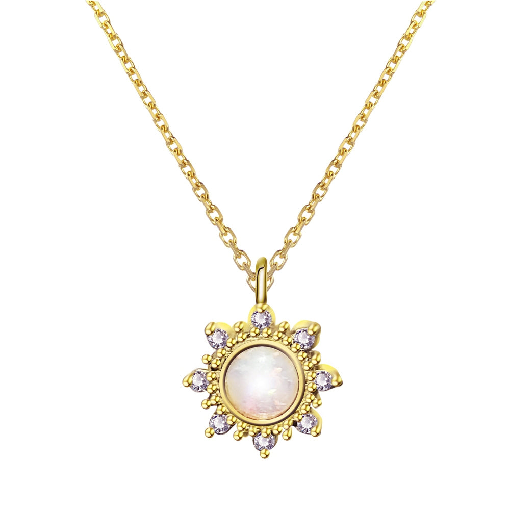 Gold Vermeil Necklace - SUNBEAM - OP18