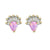 Rose Gold Vermeil Earrings - SELENE - OP08